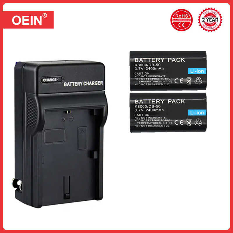 Δ 4 ชิ้น Klic-8000 Db-50 Klic 8000 แบตเตอรี่สำหรับ Kodak Z612 Z712 Z812 IS Z