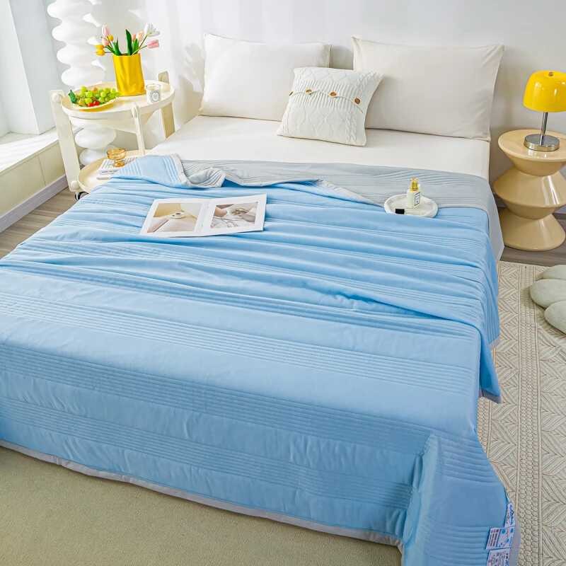 Blue Summer Pure Duvet Duvet ผ้าห่มขนเป็ดนุ่มเครื่องปรับอากาศสบา