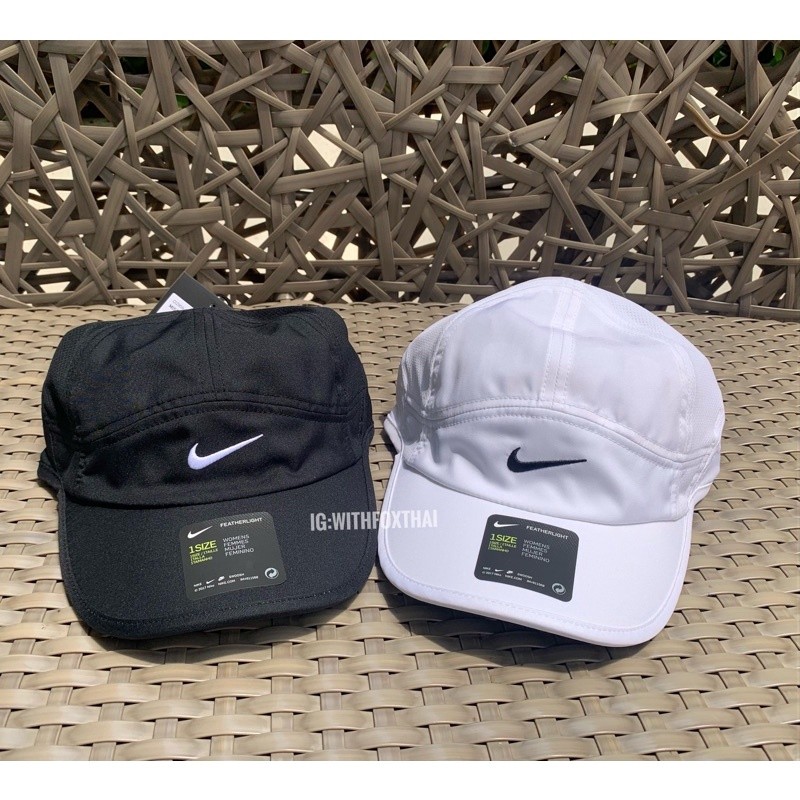 (ใส่โค้ด NWVX8E ลดทันที 15% สูงสุด 30.- ) แท้ 100%หมวกวิ่งNIKE FEATHERLIGHT