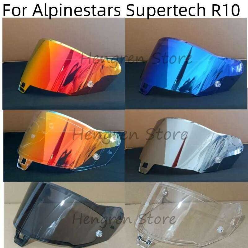 Alpinestars แผ่นบังแดดสำหรับหมวกกันน็อค Supertech R10 เลนส์กระจกป้องกันลม แว่นตาทดแทน หน้าจอช่องมองภ