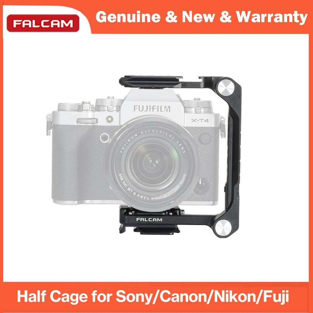 FALCAM F22 F38 F50 Quick Release ชุดครึ่งกรงพับได้สําหรับ Sony XT/XH Series, Canon R5/R6/R7/R10, Nik