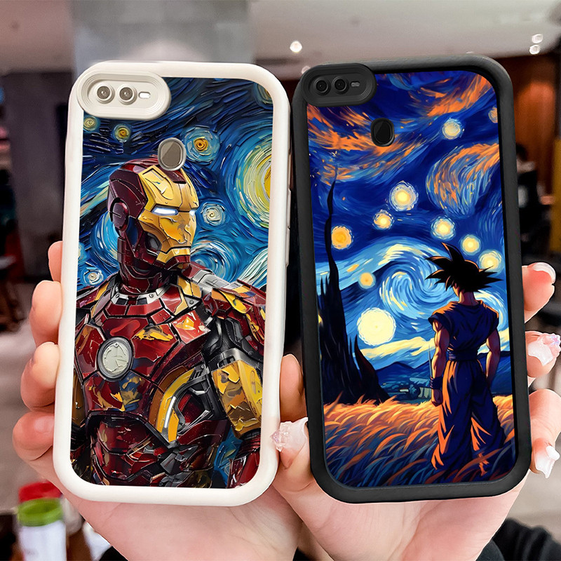 ปลอกกันกระแทกสําหรับ OPPO A7 F7 A12s A12 F9 A5S Realme 2 Pro WF26 marvel Heroes