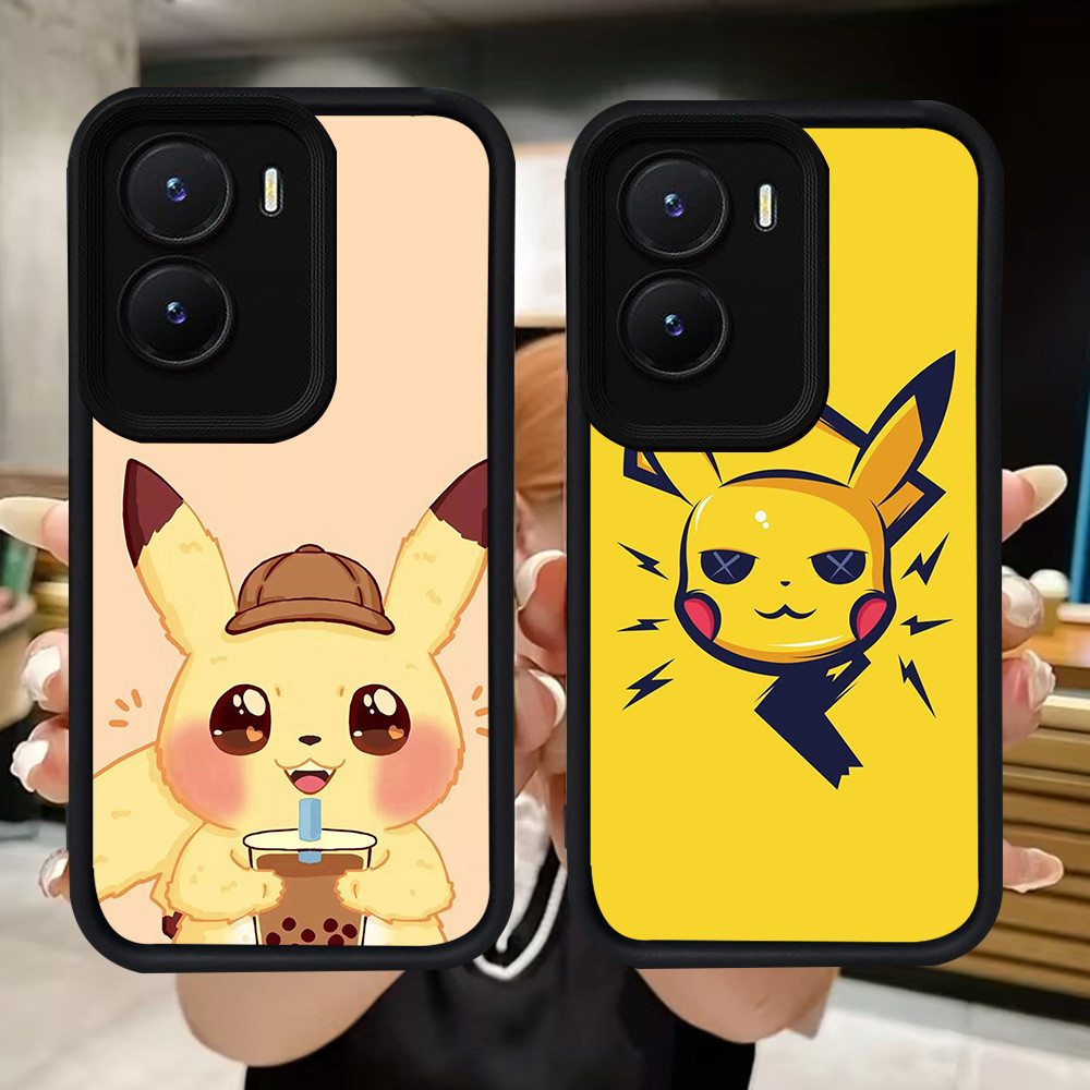 Q108 Pikachuปลอกอ่อนสําหรับVIVO Y35 IQOO Z9X Y01 Y01A Y55 Y75 Y56 Y15a Y16 Z9 Y15s Y22s Y22 13 Z10 T