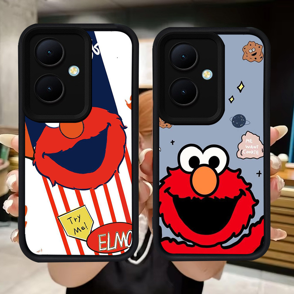 Q64 Elmo Cookie Monster soft Casing สําหรับ OPPO Reno 11 8T 13F 11F 10 Pro 5G