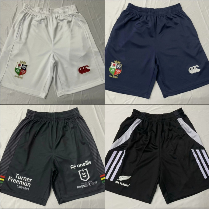 2025 Lions & Panthers & New Zealand All Blacks Rugby Mens Racing Suit Shorts