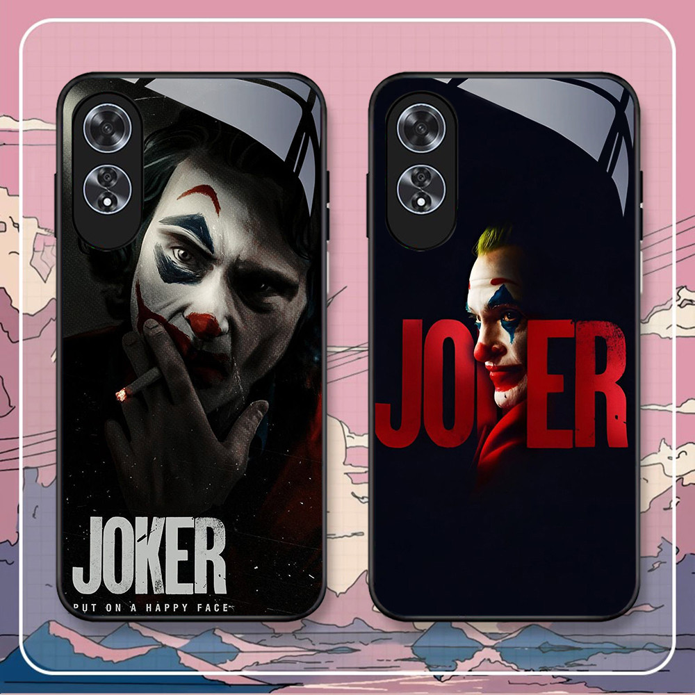 NA-80 Smile J-Joker HD Softcase Glossy Glass สําหรับ OPPO A60 A38 A79 A98 A78 A18 A58 Reno 8T 11F