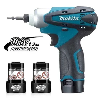 แบตเตอรี่แท้ 100% ชาร์จใหม่ได้ แบตเตอรี่ทดแทน 10.8v 12v BL1013 BL1020 BL1030 TD090D DF030D Makita p