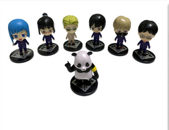 6 คาถาส่งคืนตัวเลข Fukuo Hui, Yukino, Wild Rose, Gojo Goku Doll Ornaments 10cma/b