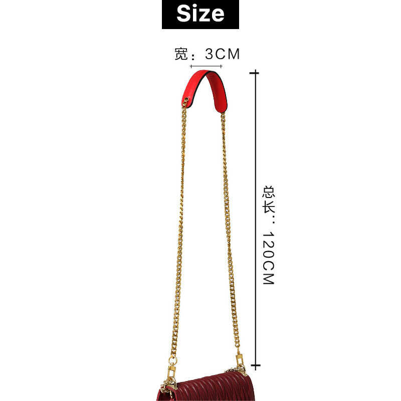 Versatile Fashionable Dermis Metal Shoulder Strap Chain Women Tote Bag Armpit Crossbody Handbag St