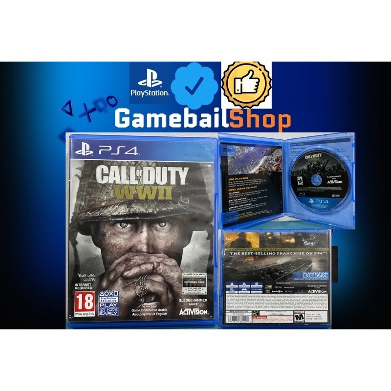 เกม Ps4 - Call of Duty World At War II WW II 2 (Reg All/3/English) BD Game Cassette