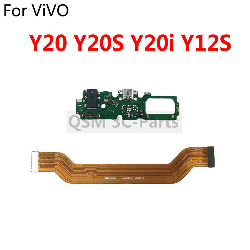 สําหรับ Vivo Y20 Y20S Y20i Y12S Micro USB ชาร์จ Dock พอร์ตเชื่อมต่อเมนบอร์ดหลัก Flex Cable