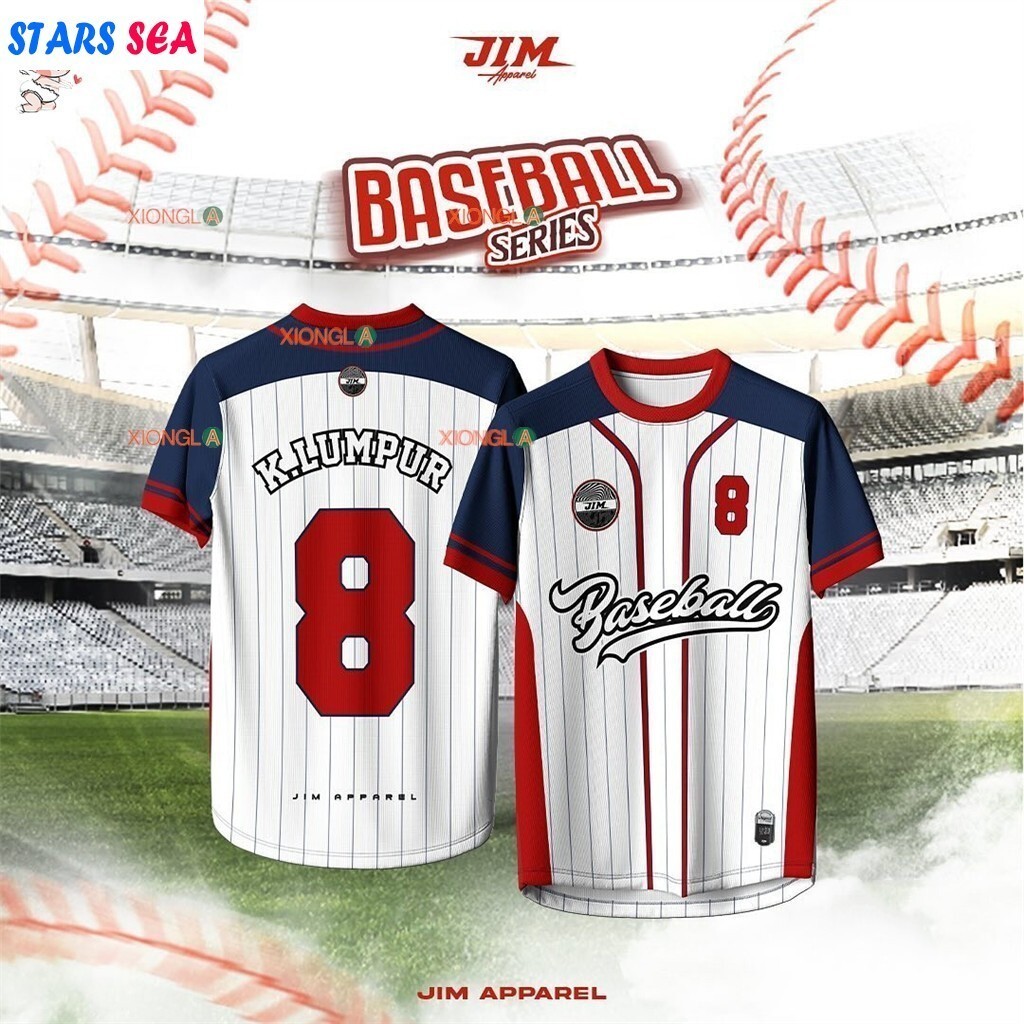 2024 Baseball Edition Jersey Man Round Collar Full Sublimation Microfiber Jersi Viral Label