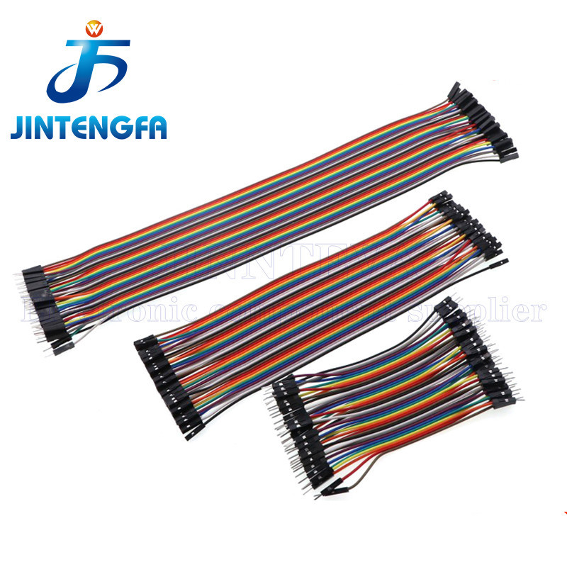 2.54 มม.10 ซม.20 ซม.30 ซม.40 ซม.40Pin ชายชายหญิงหญิงจัมเปอร์ลวด Dupont สายสําหรับ DIY KIT Connector