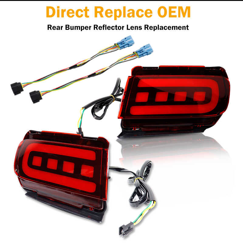 2 ชิ้น Toyota Land Cruiser Prado 150 Lc150 Fj150 Grj150 กันชนไฟสะท้อนแสงเป็