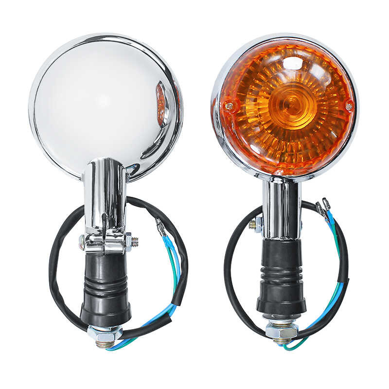 ไฟเลี้ยวรถจักรยานยนต์สีเหลืองอำพัน 9Aa Bker สำหรับ Yam