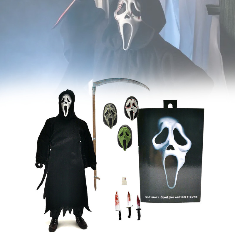 Neca Ghostface Scream Killer 7 นิ้ว Impressive Collectible Figure สมจริงพร้อมการออกแบบ