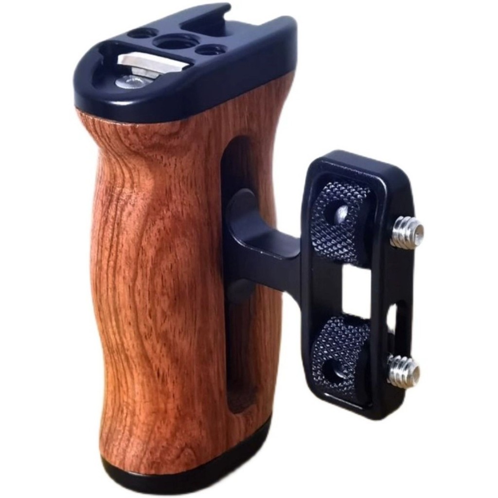 กล้องกระต่ายกรงไม้ Handle Micro Single Side Grip Handle Vlog เหมาะสําหรับ Fuji XT4 Sony A7M3A6400 อุ