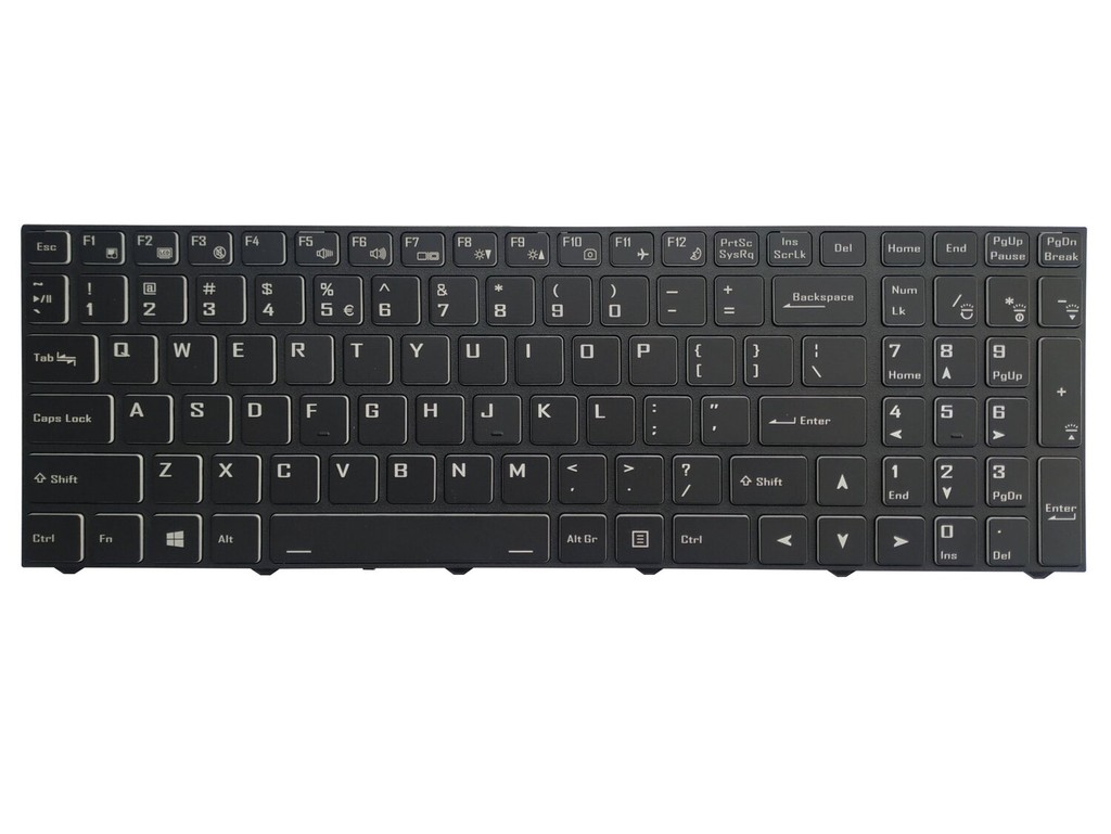 Clevo คีย์บอร์ดคีย์บอร์ดคีย์บอร์ดสำหรับ NH55 NH57 NH58 NH70 NH77 N