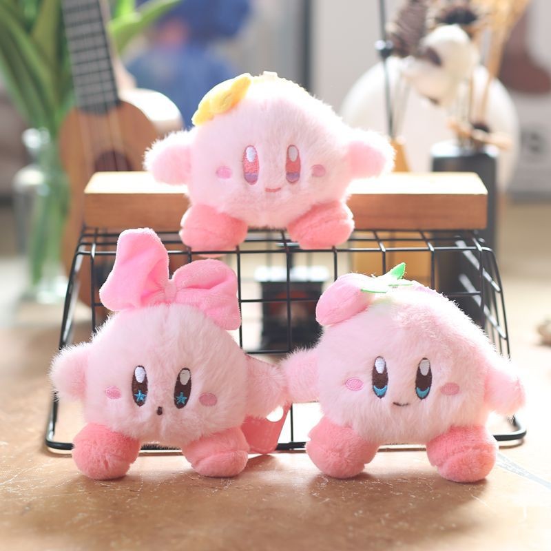ตุ๊กตา Enchanting Kirby พวงกุญแจตุ๊กตาอุปกรณ์เสริมนุ่มพิเศษสําหรับกระเป๋าเป้สะพายหลังและกระเป๋าตกแต่งสีสนุก