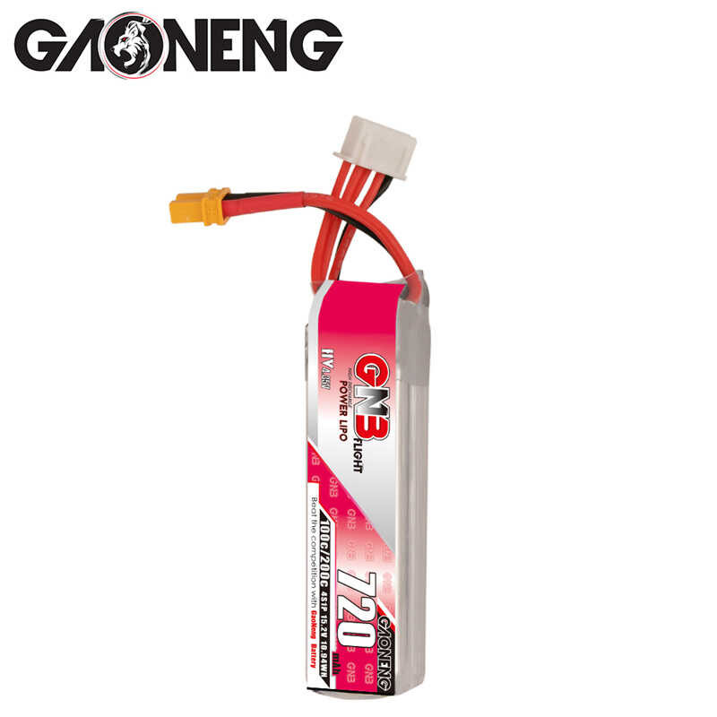 Δ GANG GNB 720Mah 4S 15.2V แบตเตอรี่ลิเธียมแรงดันสูง Xt30u-F ปลั๊