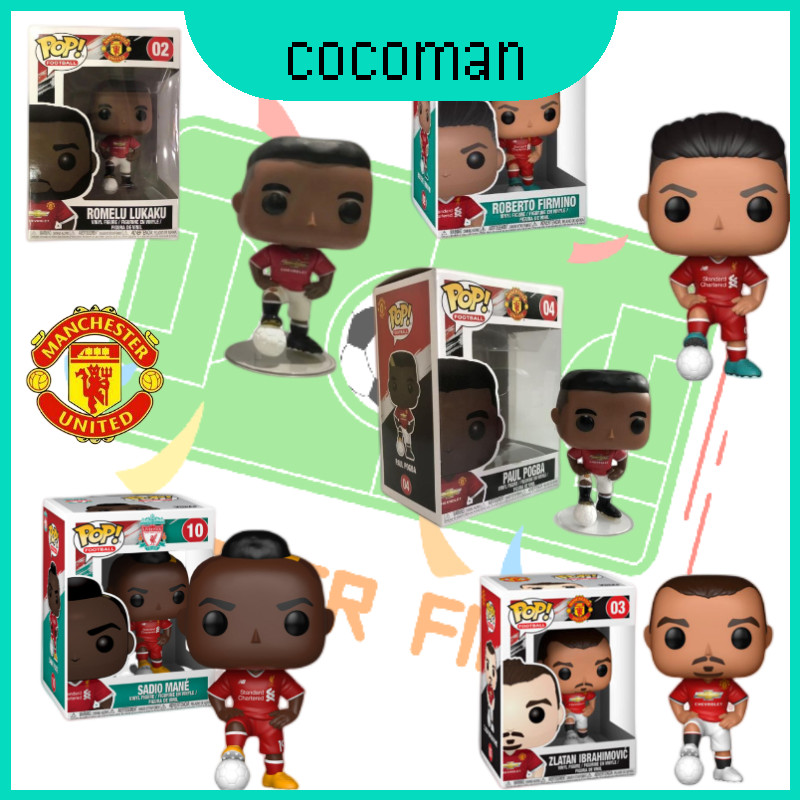 Pop Collectible Football Star Models Man Utd, Liverpool, Pogba, Mane Ibrahimovic, Salah,