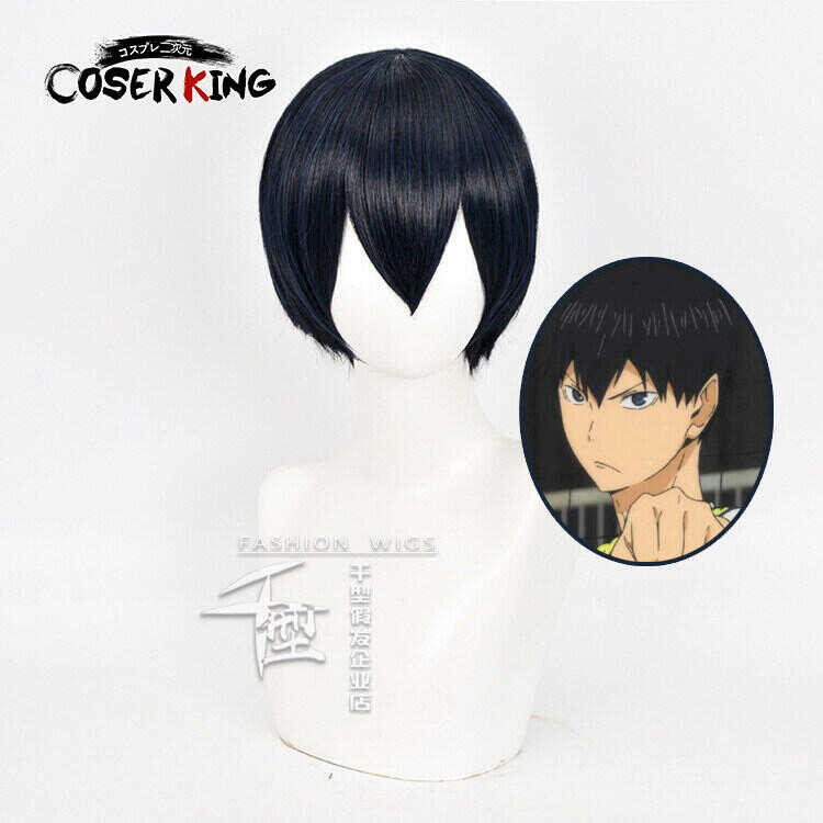 COSER [Lxyh- King] Anime Haikyuu Shoyo Hinata Tobio Kageyama Oikawa Tooru Cosplay Hair Wigs เคร