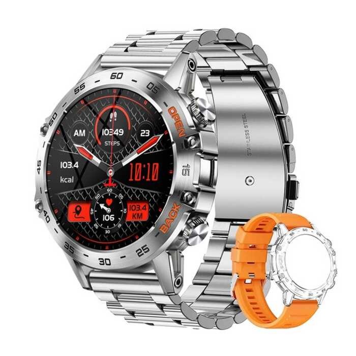 ❤ MELANDA Steel 1.39" Bluetooth Call Smart Watch Men Sports Fiess Watches Ip68 Waterproof Smart