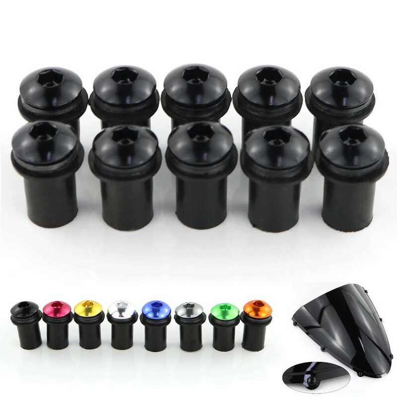 M5 น็อตยึดกระจกหน้ารถ สำหรับ Yamaha FZ1 FZS1000 Fazer FZ6R FZ6 FZ8-N S Fazer8 FZ16 FJR 1300 TDM TRAC