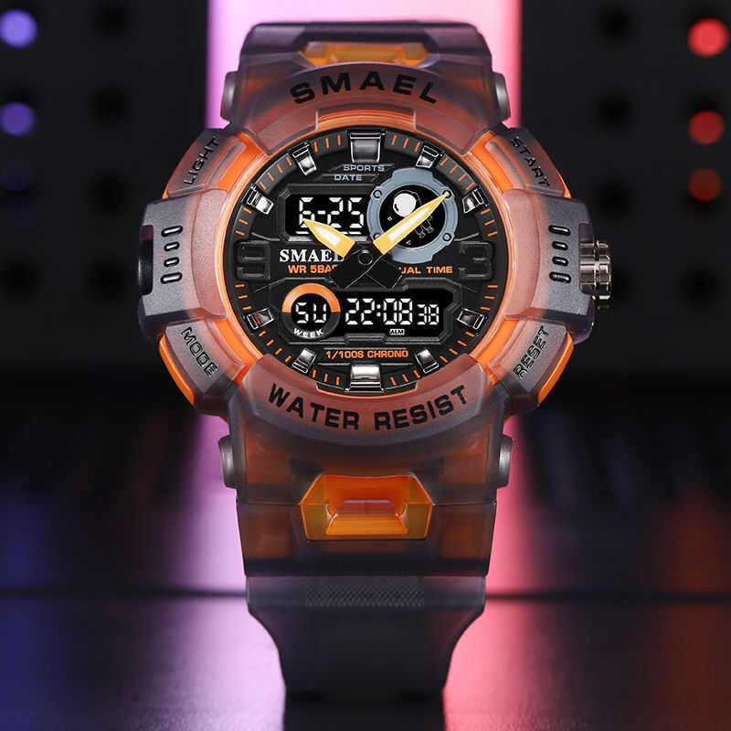 Top SMAEL Ury Brand Original Men's Quartz Watch Sport 50M Waterproof Luminous Military Rubber Strap
