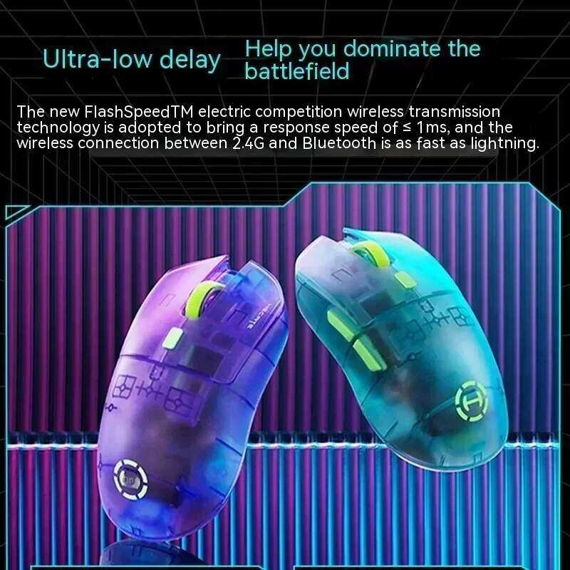 Hecate ไม้เมาส์เกมมิ่ง G3M Pro ไร้สาย Paw3395 เซ็นเซอร์น้ำหนักเบา ดีไซน์ตามหลักสรีรศาสตร์ อุปกรณ์เสร