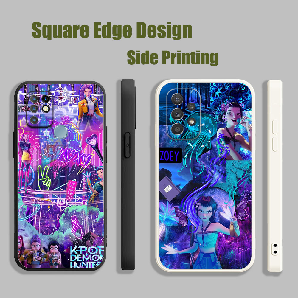 เคสสําหรับ Samsung A03 A13 A23 A33 4G 5G kpop นักล่าปีศาจ Zoey จาก kdh FXP11 เคสโทรศัพท์ขอบสี่เหลี่ย