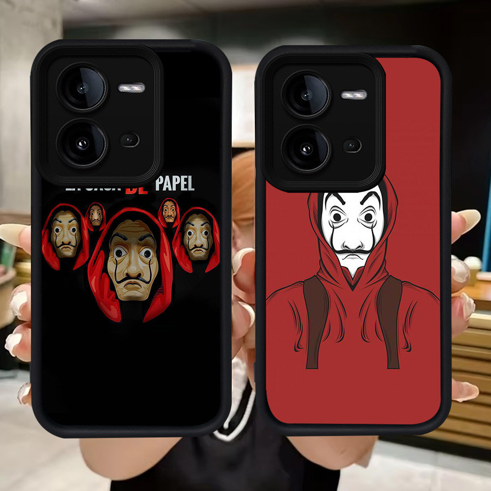 Q27 La Casa De Papel นุ่มสําหรับ VIVO Y51 Y200 V25E V50 Y33 Y51S Y31 V23 Y53s Y51A V23E Y75 V25 5G V