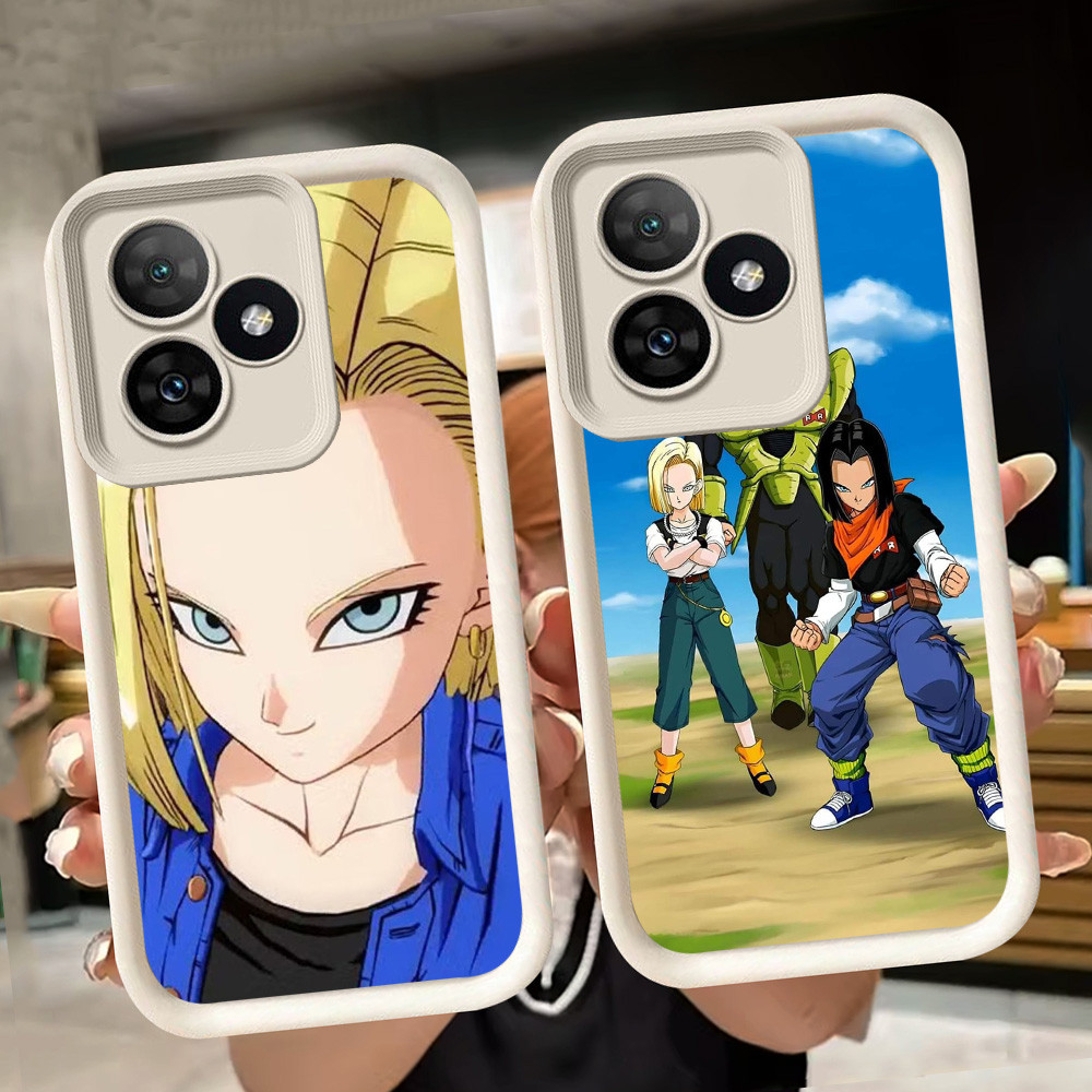 ปลอกอ่อนสําหรับRealme C61 C55 C33 6 C67 หมายเหตุ 60 C51 50 C63 C31 Narzo 50A Prime C53 GT C35 5Gสีขา