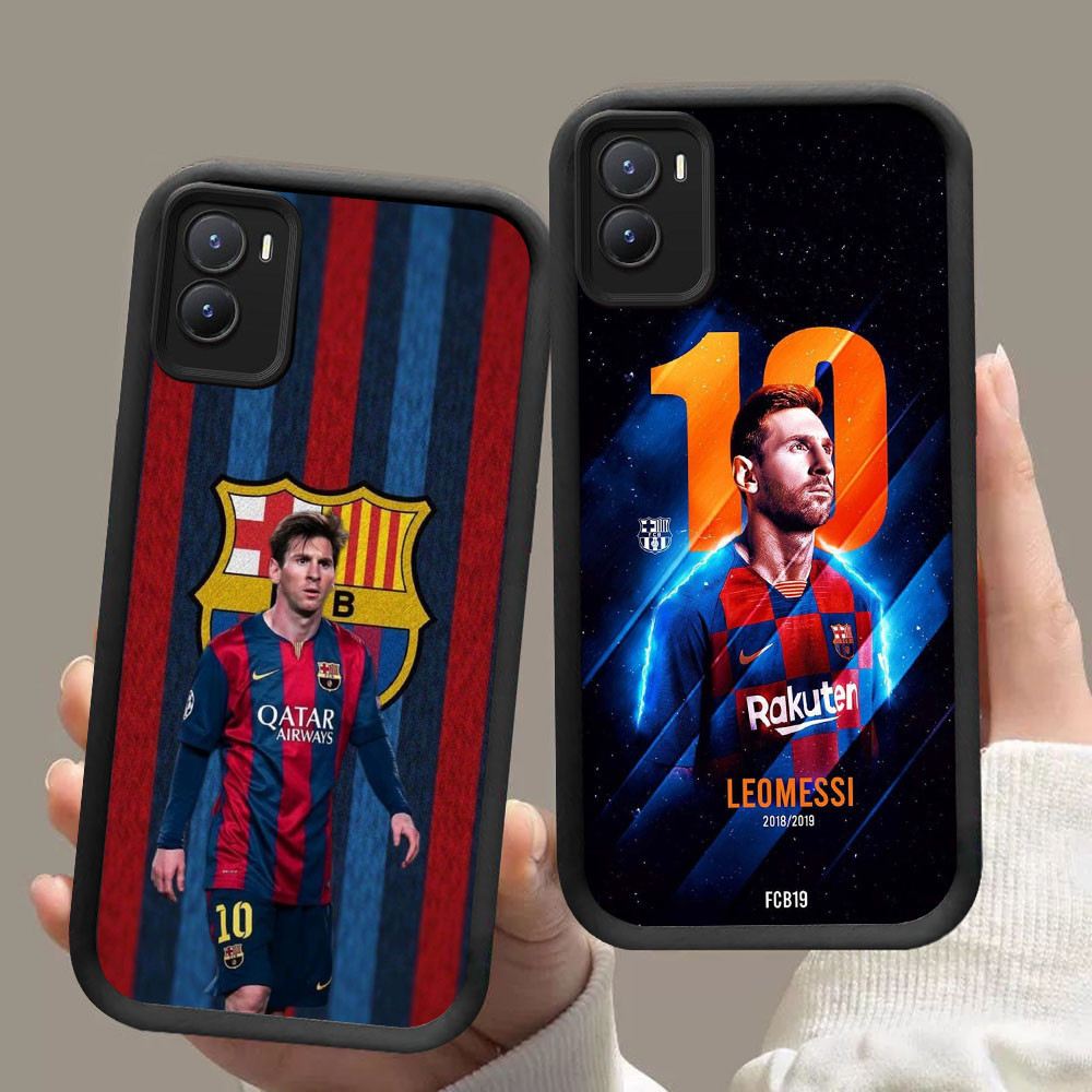 DF-87 Messi in Barcelona Club หรูหราปลอกอ่อนสําหรับ VIVO Y16 Y35 Z9 Y02S Y56 IQOO Y28 Y17S Z9X