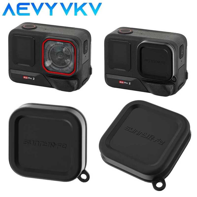 1 PC สําหรับ Insta360 Ace 2/Ace Pro ซิลิโคนหมวก Anti-scratch ฝุ่นเลนส์ฝาครอบป้องกันกล้อง Protector อ