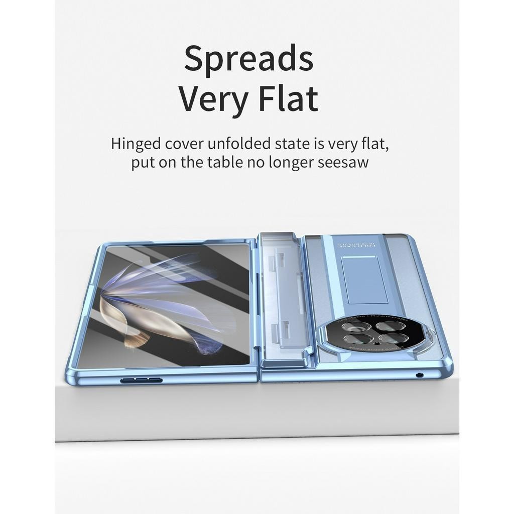 ใหม่ เคสโทรศัพท์มือถือแบบใส HD พับได้ พร้อมตัวป้องกันหน้าจอ สําหรับ Vivo X Fold2