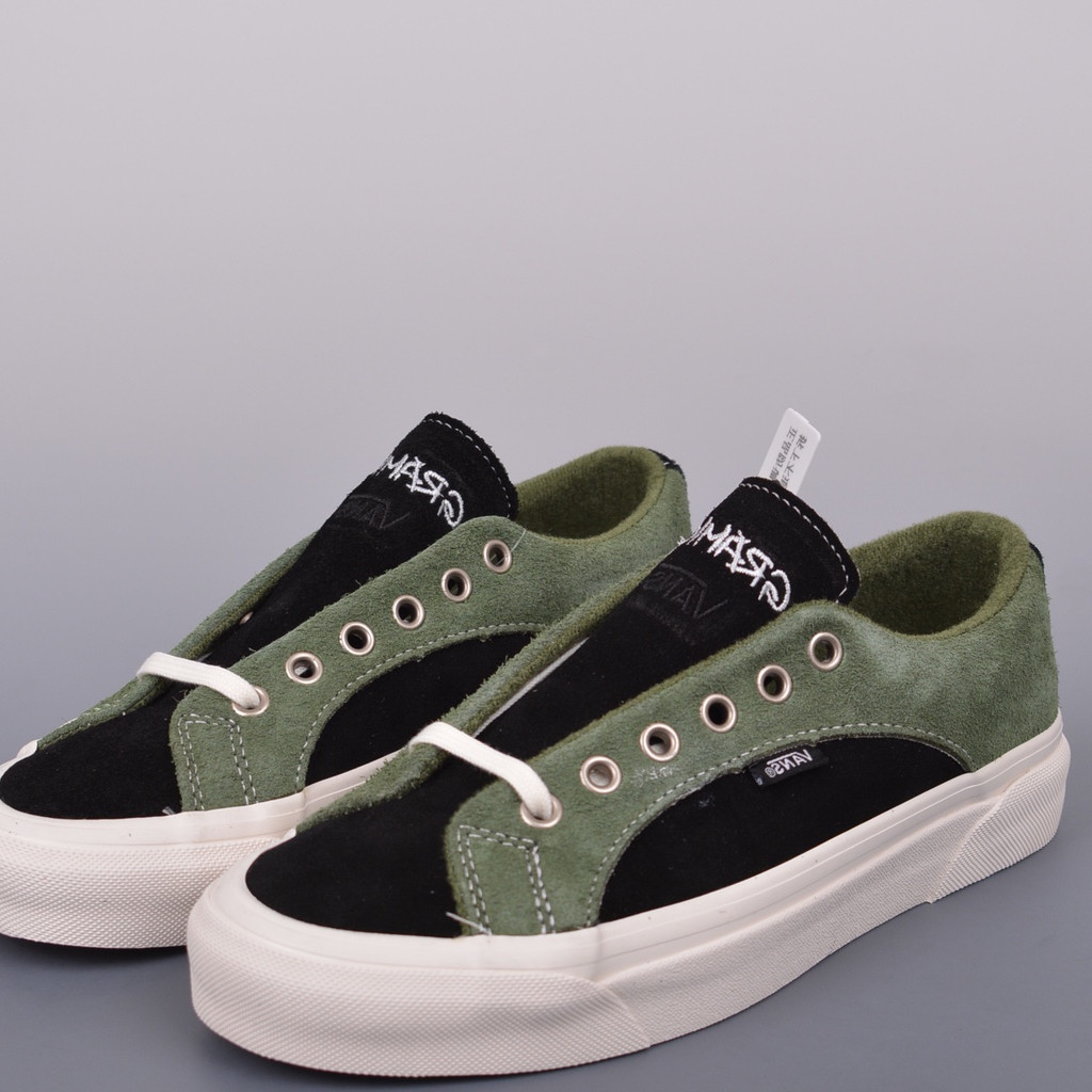 Gramicci x Vans Lampin 86 DX รองเท้าผ้าใบลําลอง กันลื่น สีเขียว สีดํา สําหรับผู้ชาย ผู้หญิง