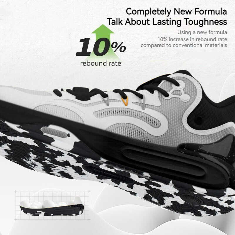 Xtep[Panshi] รองเท้าบาสเก็ตบอลผู้ชายรองเท้าผ้าใบกันลื่นก