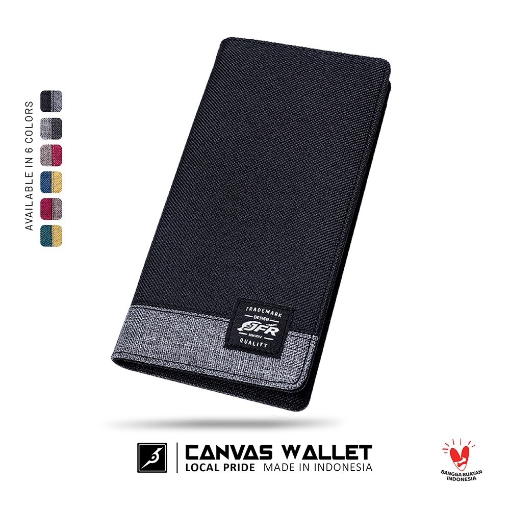 Jfr Men 's Long Wallet Canvas Material JP15
