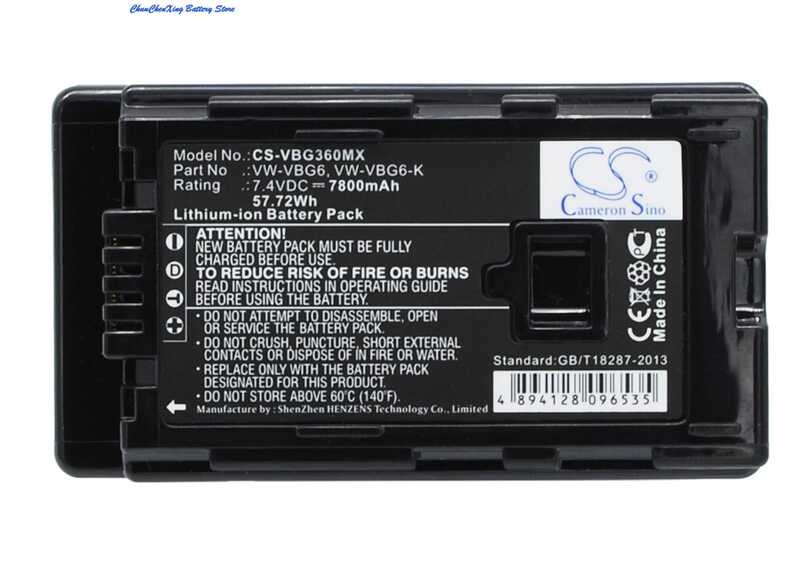 แบตเตอรี่ 5 44mAh / 78mAh สำหรับ Panasonic HDC-HS3 TM3 HS25 SD1 HS1 HS2 TM2 SD2 SD