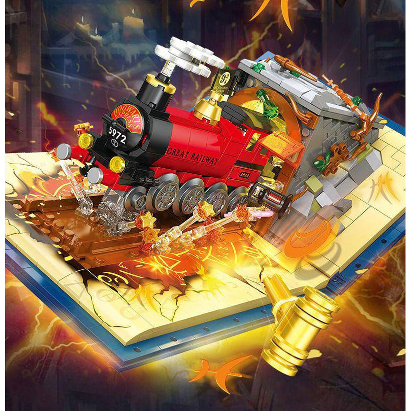 บล็อคตัวต่อ โมเดลรถไฟด่วน Hogwarts Express Harry Potter 75955