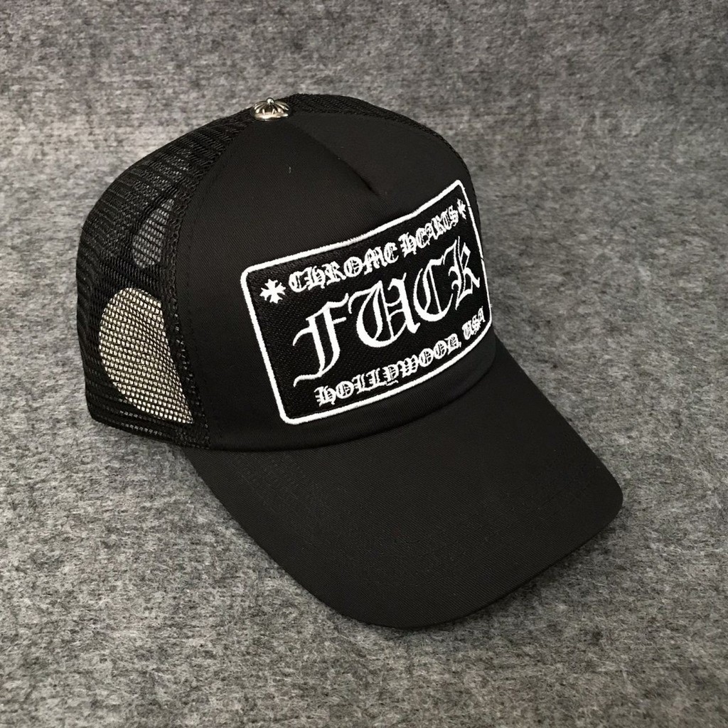 Chrome Hearts หมวกรถบรรทุก American Chrome Hearts หมวกอินเทรนด์สําหรับผู้ชายและผู้หญิงแฟชั่นสไตล์ยุ