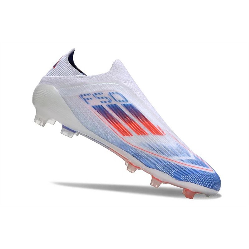 Soccer Shoes  Adidas F50 Messi FG Laceless knitted Nail Football match Shoes men's sneakers trainin