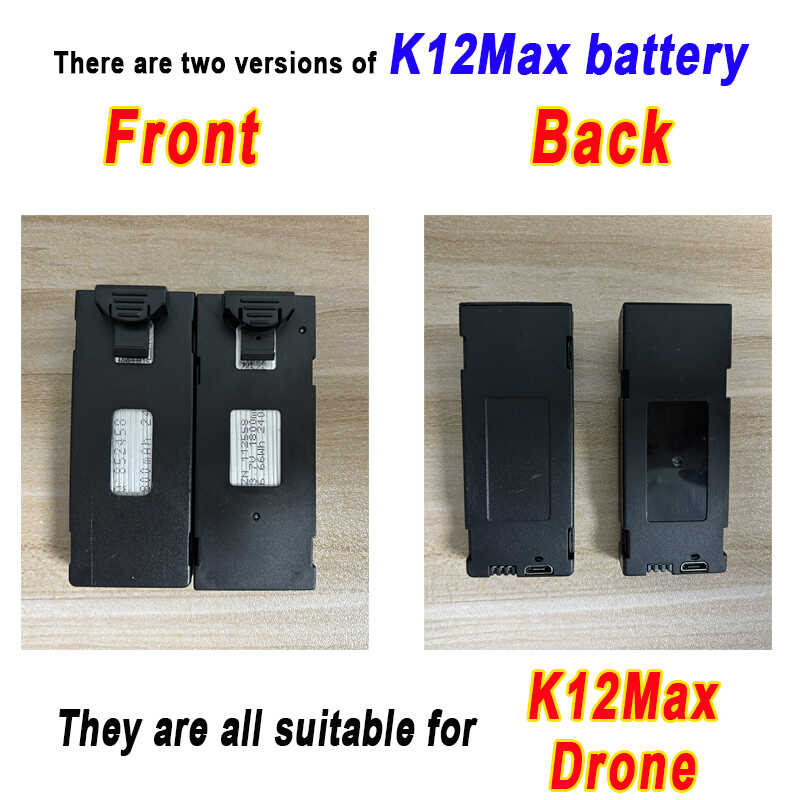 Δ แบตเตอรี่เดิม 3.7V 1800Mah K12 Max Drone อุปกรณ์เสริมแบตเตอร