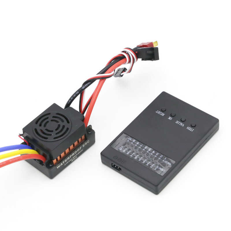 Δ อัพเกรด กันน้ำ 3650 3900Kv Brushless 60A ESC โปรแกรมเมอร์สำหรั
