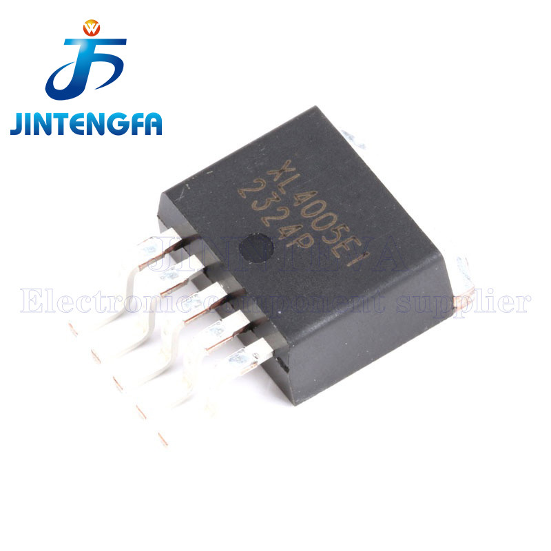 10PCS XL4005E1 TO-263-5 ชิป SMD XL4005 5A 300KHz 32V Buck DC to DC Converter