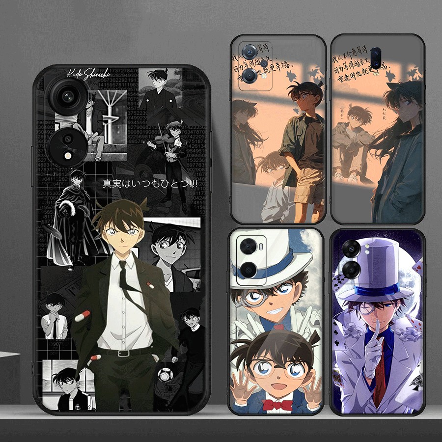 U5G การ์ตูนอะนิเมะนักสืบ Conan สําหรับ OPPO A54 A55 A57 A57S A57E A58 5G A58X A59 F1s A60 A74 TPU ซิ