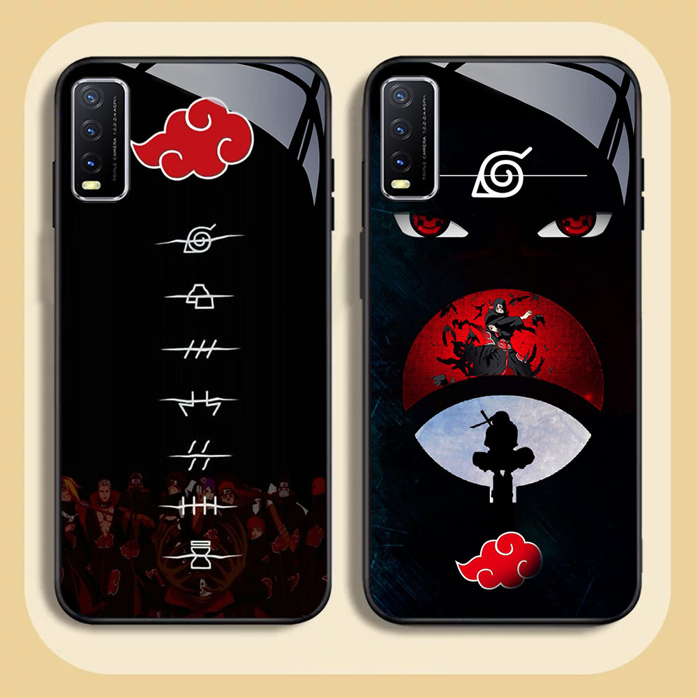 NC-98 U-Uchiha Itachis Kaca Glass Case สําหรับ VIVO Y20 Y20s Y20i V15 Y50 S1 Y30 Pro