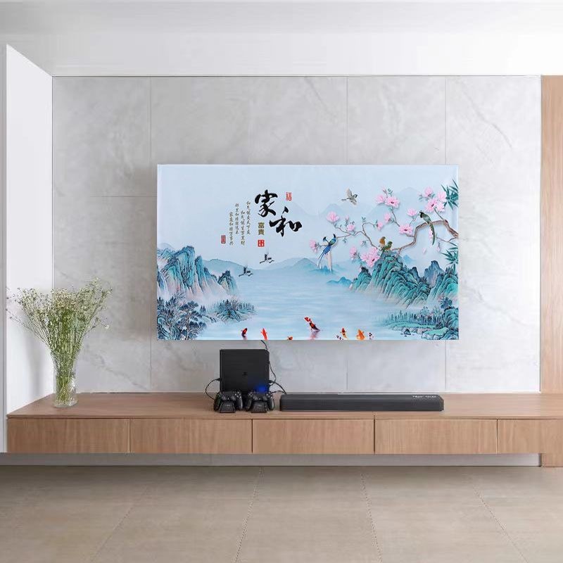 S78D TV Dust Cover 55 นิ้ว 75 นิ้ว LCD TV ปกผ้าแขวน 65 TV Curved TV TOVEL TOV