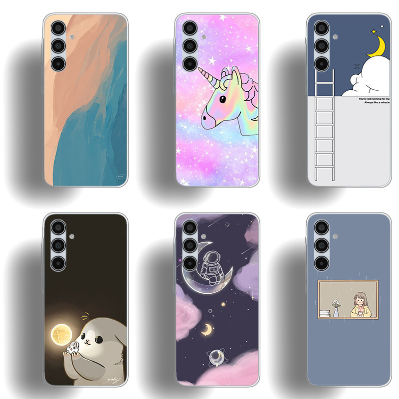 เหมาะสําหรับ Samsung Galaxy A35 A14 A13 A15 เคสโทรศัพท์ TPU นิ่มปุ่มเคลือบด้วยไฟฟ้าเปลือกป้องกันดูดซับแรงกระแทก